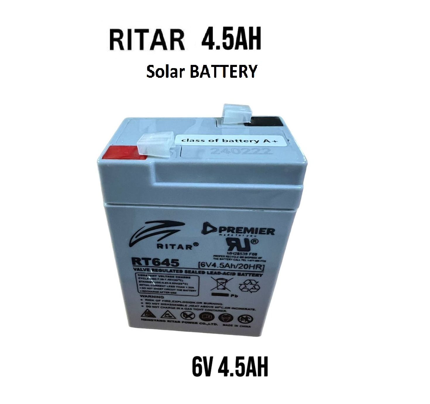 Solar Deep Cycle Maintenance Free Battery For Easy Installation