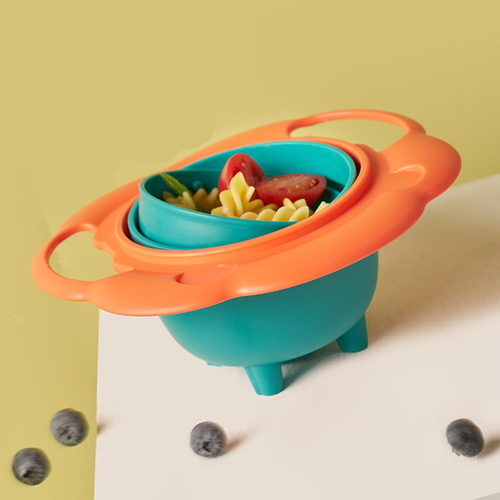 Universal Bowl Children Rotary Balance Novelty 360° Rotate Spill Proof Feeding Dishes Baby Training Rotary Balance Toy