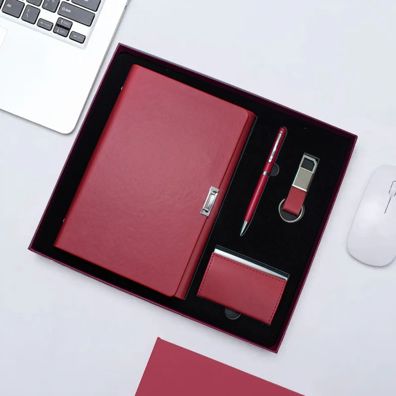 Executive Gift Set with Notebook, Business cardholder, Keyholder &  Pen