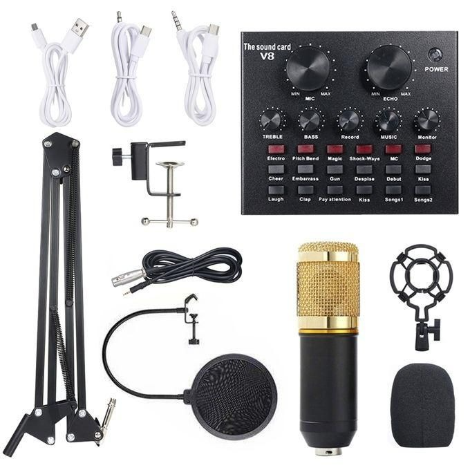Professional V8 Live Condenser Microphone Kit