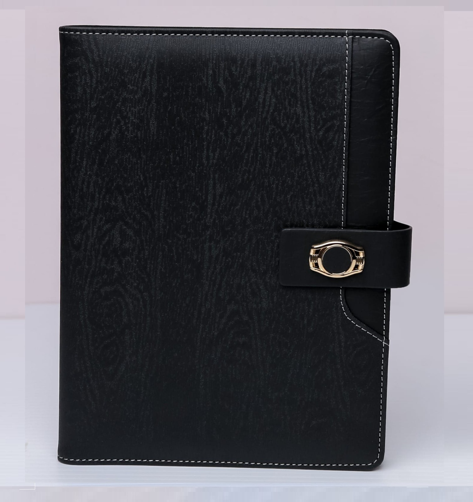 A5 Size Executive buckle NoteBook - Padded PU Soft Leather Cover Material