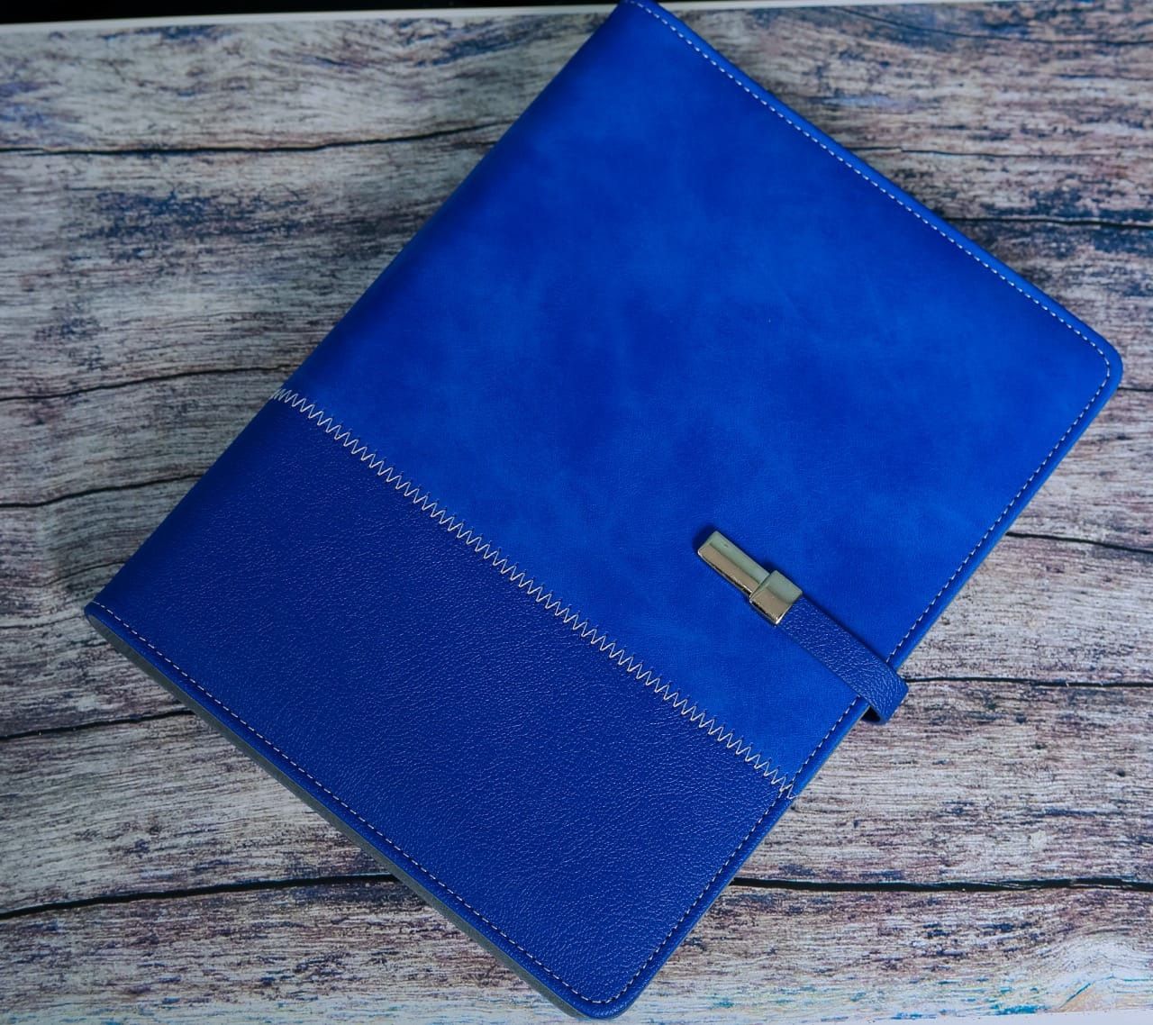 A5 Size Exquisite Executive Leather Notebook - Padded PU Soft Leather Cover Material
