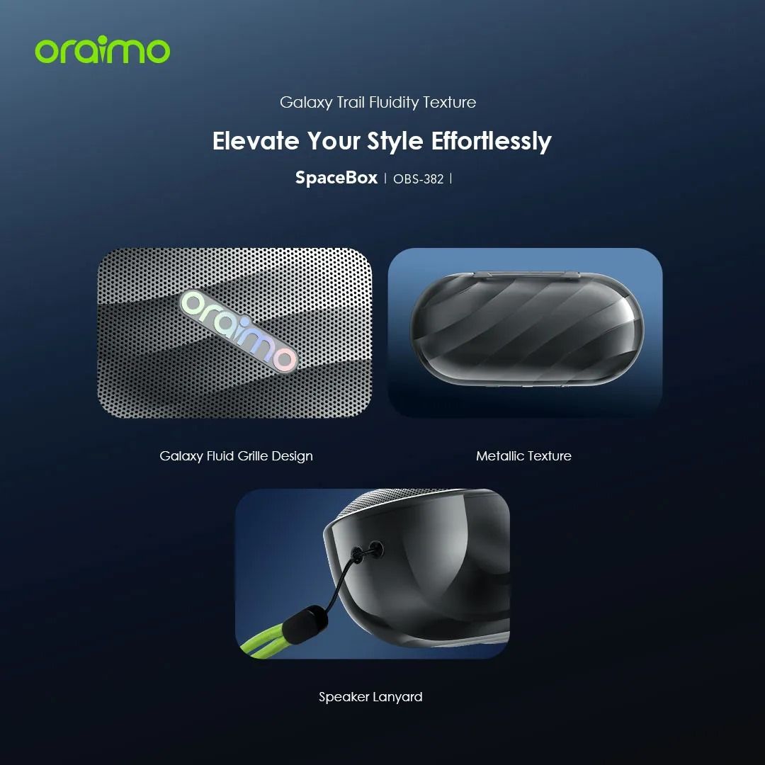 oraimo SpaceBox 8W FM Wireless n Bluetooth Speaker