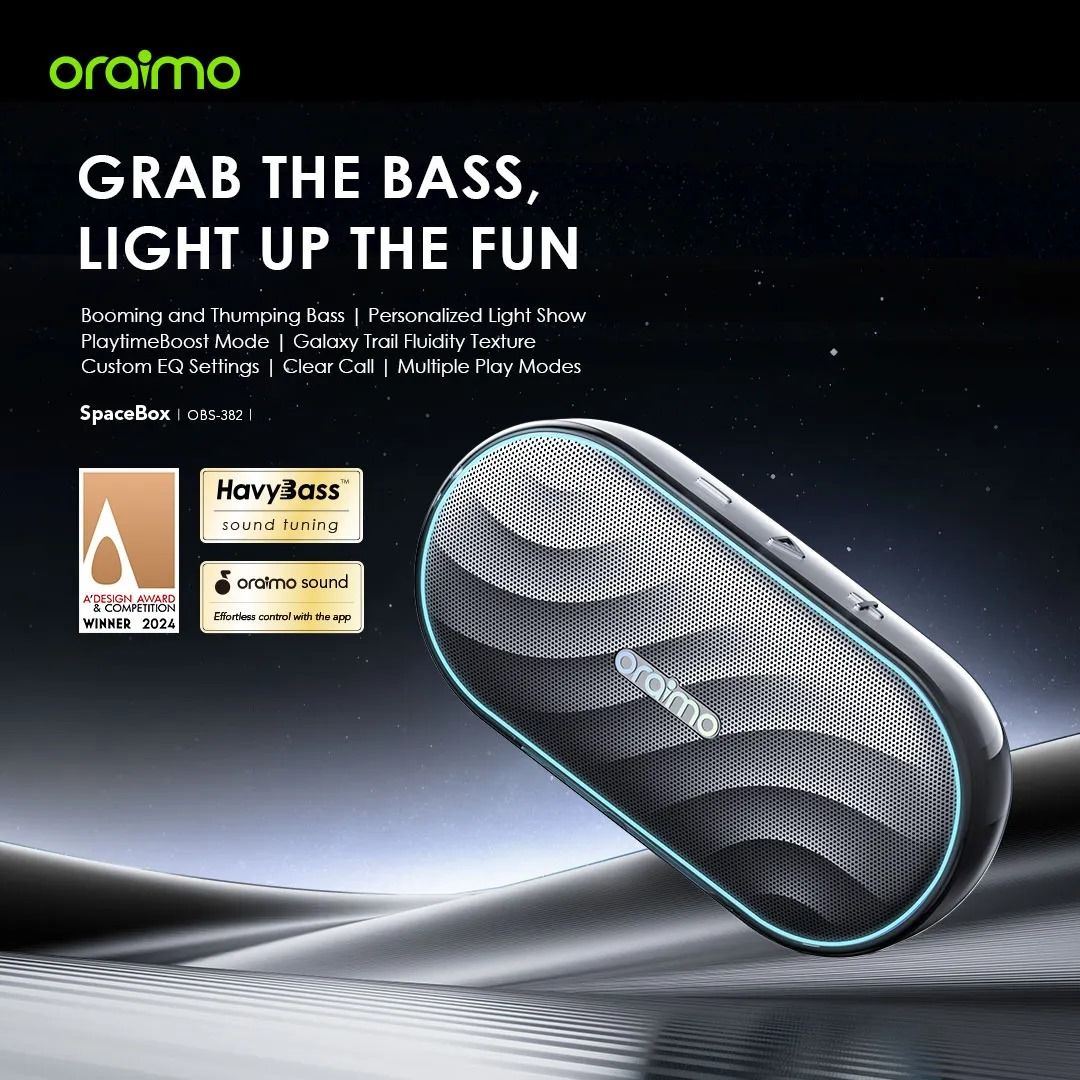 oraimo SpaceBox 8W FM Wireless n Bluetooth Speaker