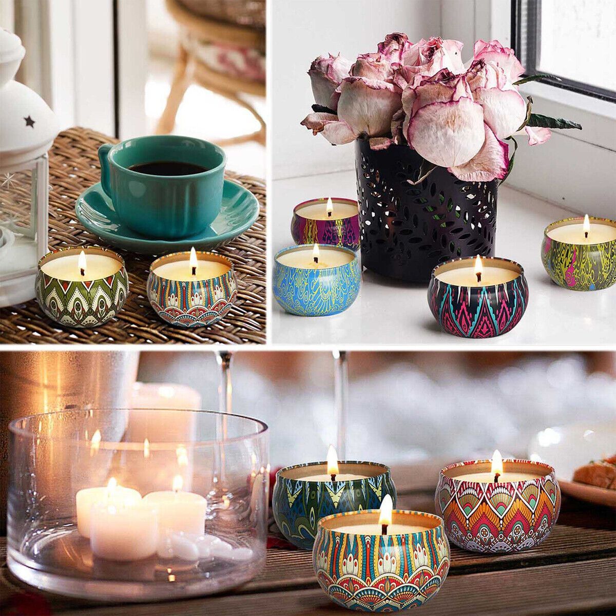 Scented Candles Gifts Set for Women, Candles for Home, Aromatherapy Stress Relief Candles, Birthday Gifts for Women, Decor Candles