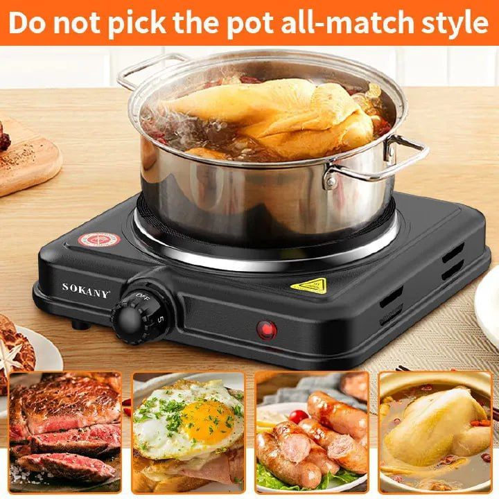 Electric stove with adjustable temperature for household multifunctional electric cooking