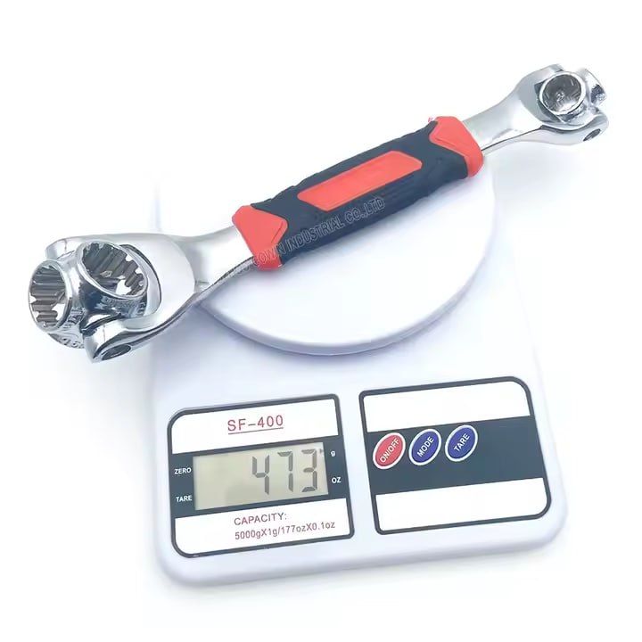 48 In 1 Tools Socket, Multifunction Universal Wrench, 360 Degree Revolving Spanner, Works with Spline Bolts,Torx, Square Damaged Bolts and Any Size Standard or Metric