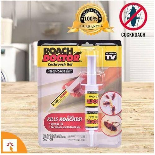 Roach Doctor Cockroach Gel Ready-to-Use Cockroach Gel Bait Roach Killer with Syringe Applicator
