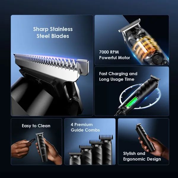 Oraimo Smart Multi-functional Trimmer With 4 Guided Combs