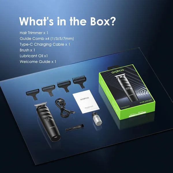 Oraimo Smart Multi-functional Trimmer With 4 Guided Combs