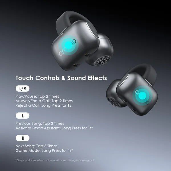 oraimo OpenSnap N Open-Ear True Wireless & Bluetooth Earbuds