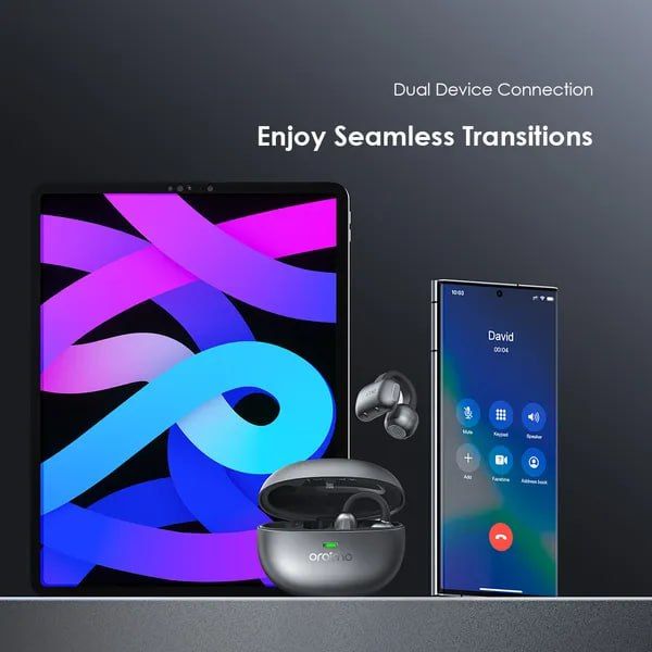 oraimo OpenSnap N Open-Ear True Wireless & Bluetooth Earbuds