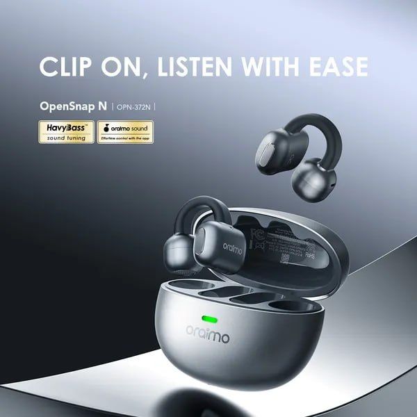 oraimo OpenSnap N Open-Ear True Wireless & Bluetooth Earbuds