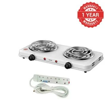 Generic High Quality Double / Two Burner Table Top Coil Electric Cooker With Free Power Extension