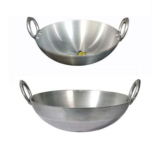 Heavy Base Aluminium Kadhai / Karai / Frying pan for Cooking