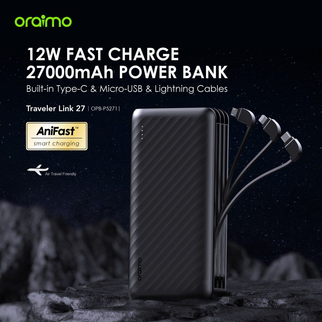 oraimo Traveler 27000mAh 12W Power Bank