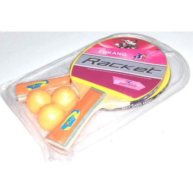 Table Tennis 2-Player Set 2-Bats Rackets With 3 Balls