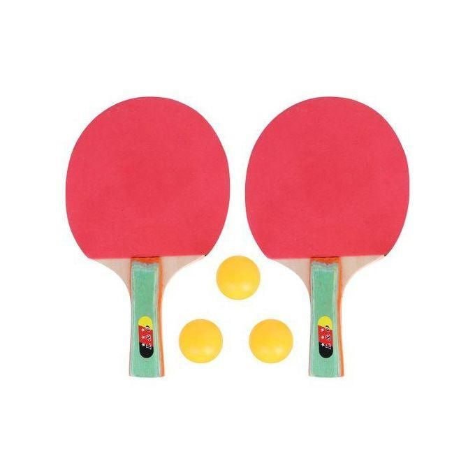 Table Tennis 2-Player Set 2-Bats Rackets With 3 Balls