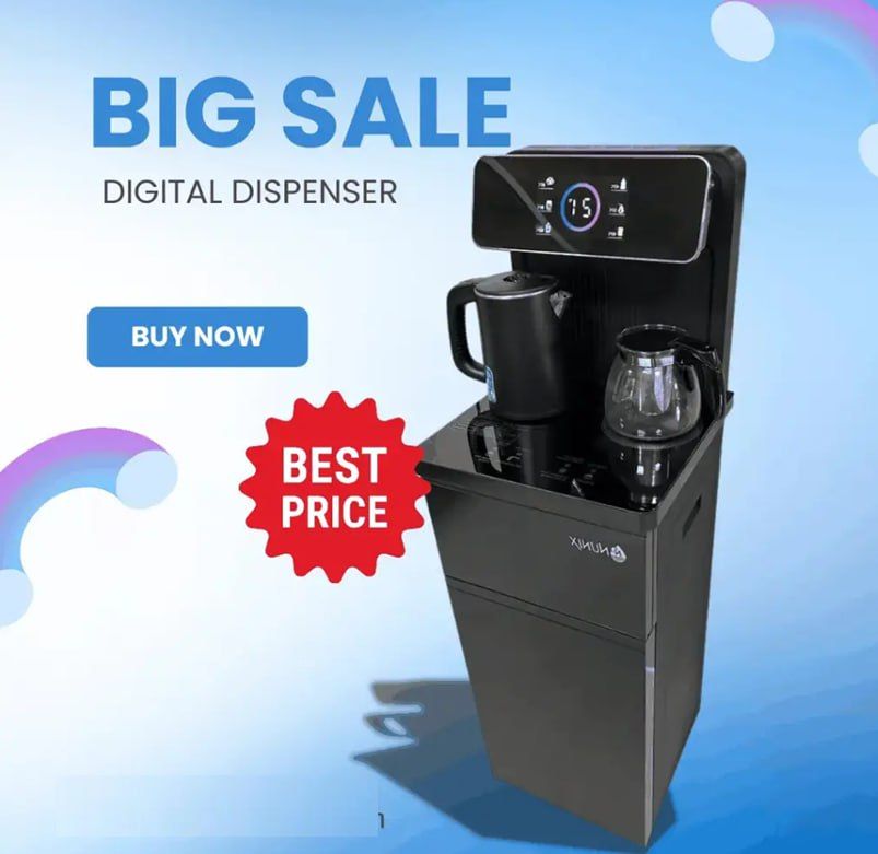 💧☕️ {New Arrival} Nunix SmartFlow™ Water Dispenser – Hot & Cold + Coffee Maker | LED Display