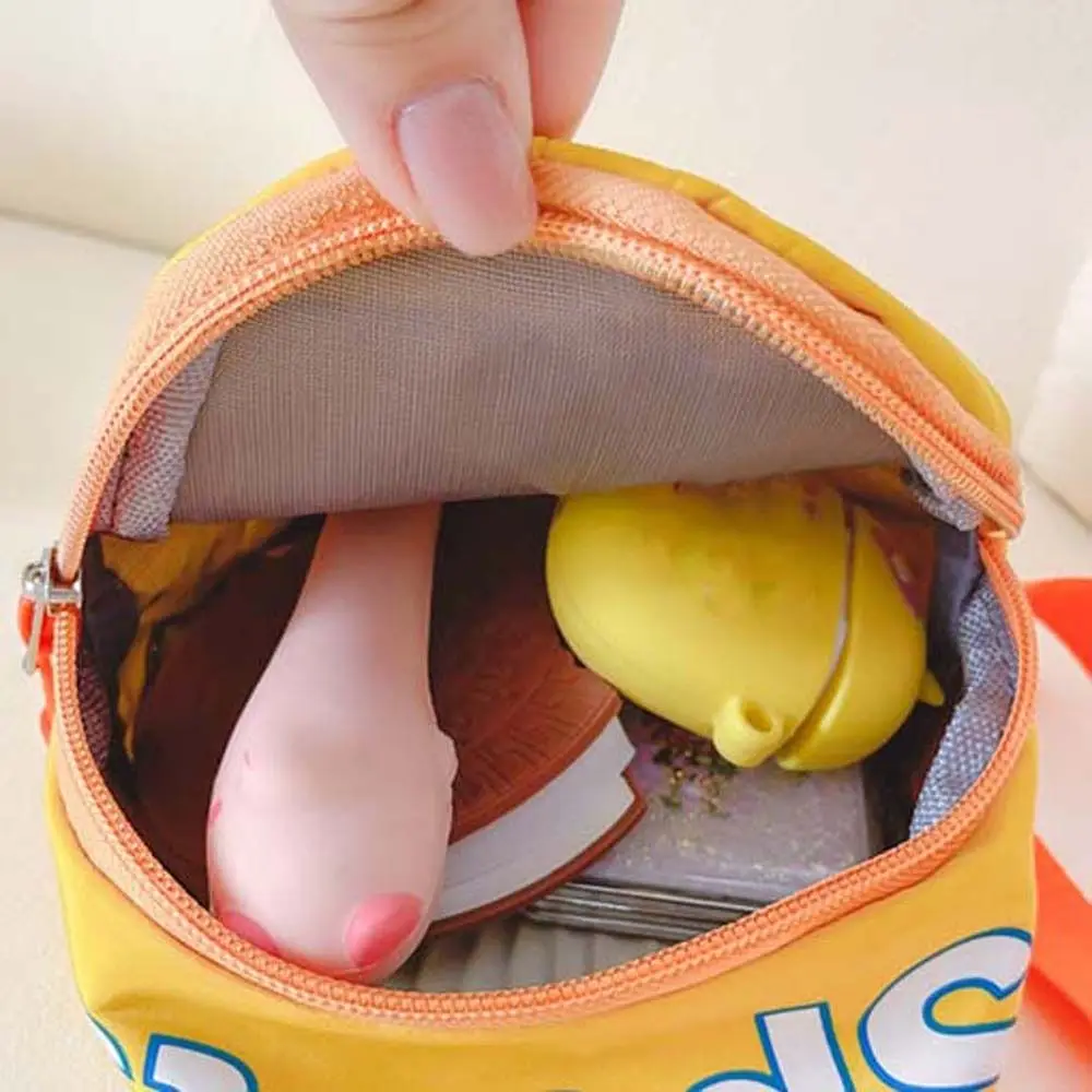 Nylon Kids Chest Bag Portable Large Capacity Letter M Children Crossbody Bag Zipper Handbag Outdoor Travel Shoulder Bag Outdoor