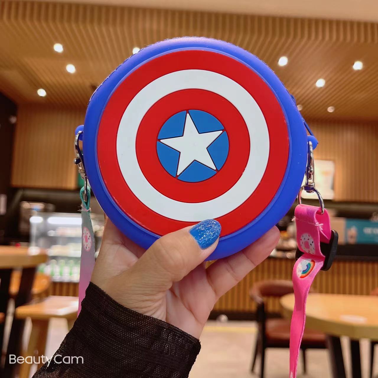 Children's Silicone Rainbow Crossbody Shoulder Bag Cartoon Change Bag Fashion Waterproof Crossspan Small Bag