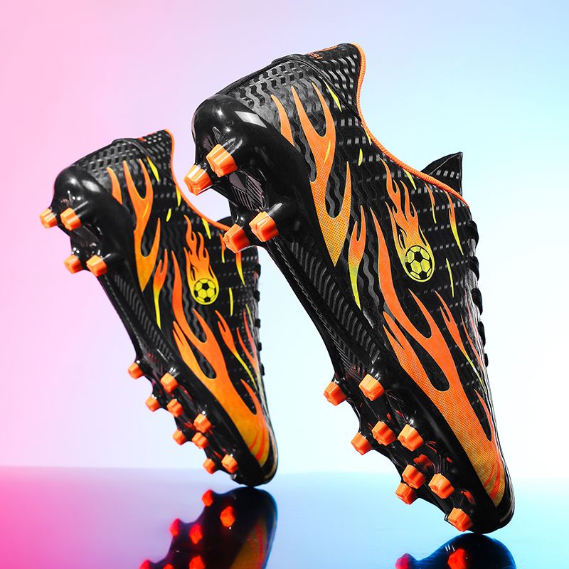 New Men Kids Soccer Shoes Team Cleats Football Boots Sports Long Studs Turf Shoes for Training Competition