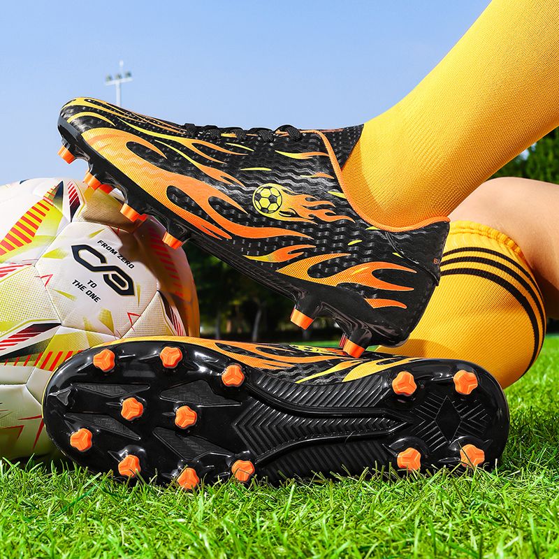 New Men Kids Soccer Shoes Team Cleats Football Boots Sports Long Studs Turf Shoes for Training Competition