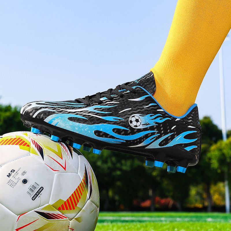 New Men Kids Soccer Shoes Team Cleats Football Boots Sports Long Studs Turf Shoes for Training Competition