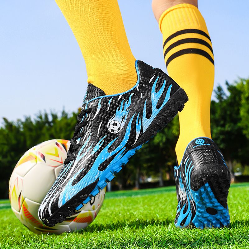 New Men Kids Soccer Shoes Team Cleats Football Boots Sports Long Studs Turf Shoes for Training Competition
