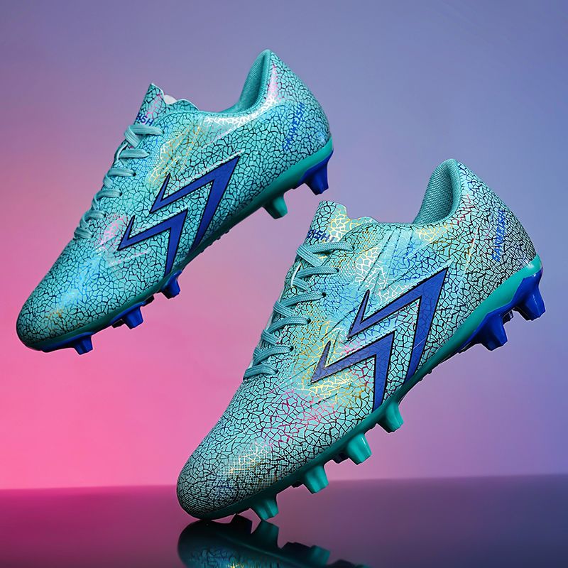 New Men Kids Soccer Shoes Team Cleats Football Boots Sports Long Studs Turf Shoes for Training Competition