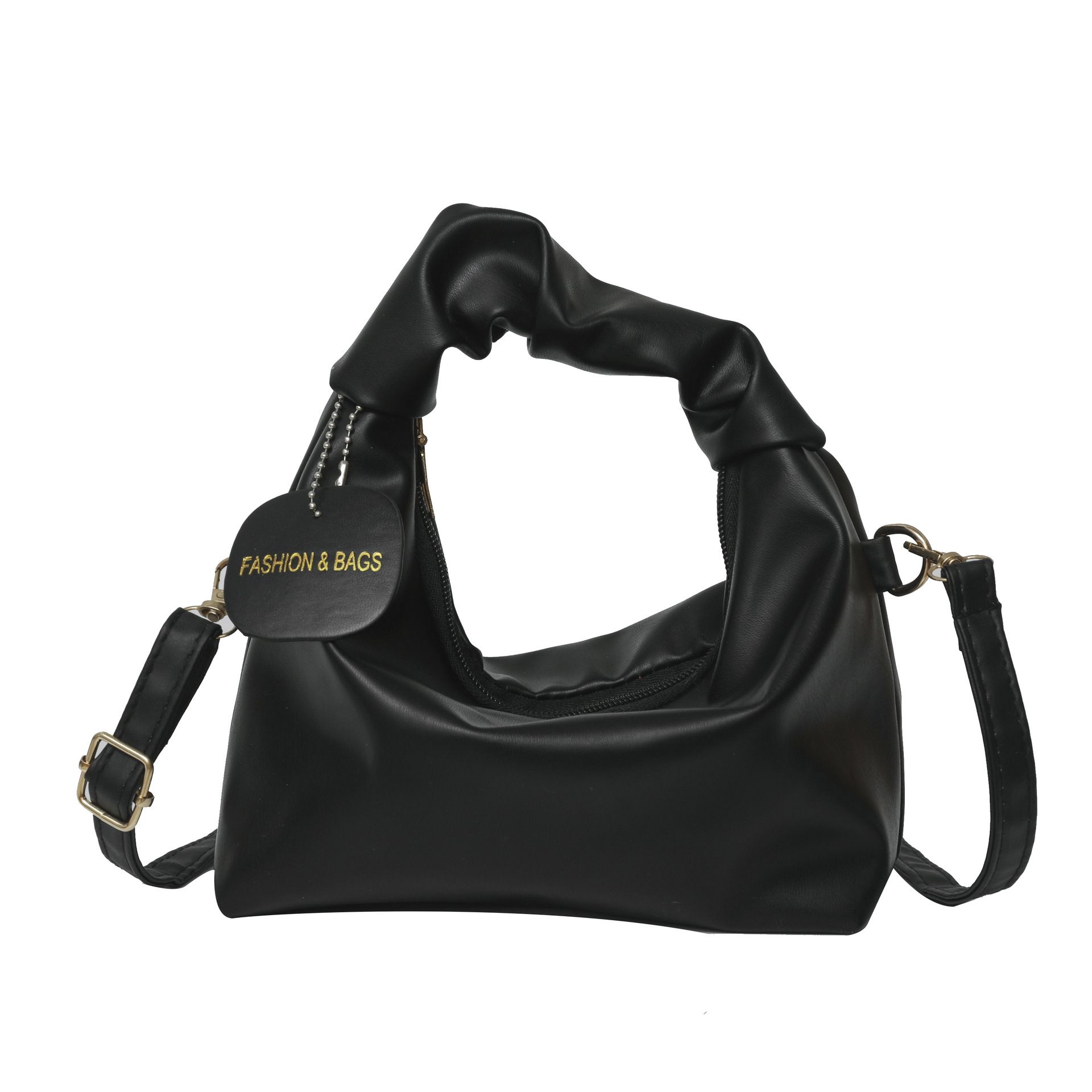 ZUKKY Women's Crescent Shoulder Bag - PU Leather One-Shoulder Armpit Bag With Adjustable Strap