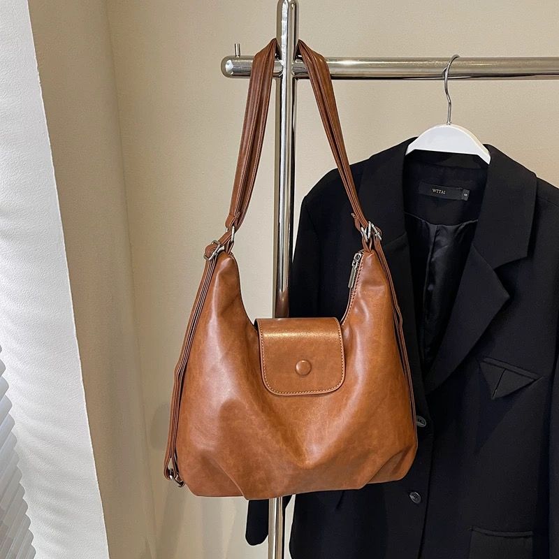 New multifunctional backpack for women, large capacity retro versatile crossbody bag, tote bag, shoulder bag