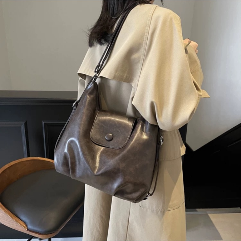 New multifunctional backpack for women, large capacity retro versatile crossbody bag, tote bag, shoulder bag