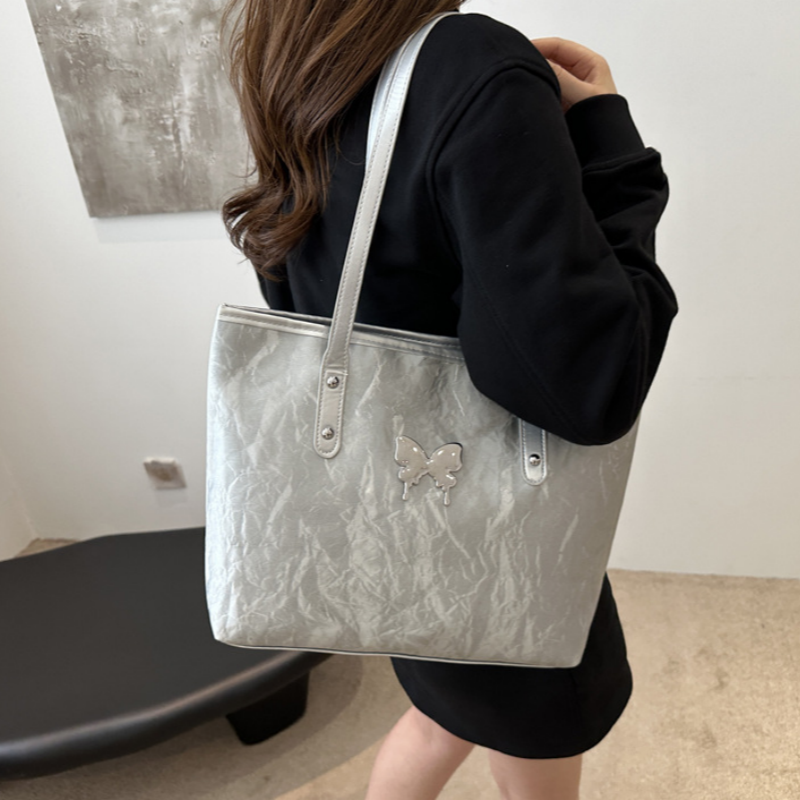 Women's bag with high-end feel, large capacity shoulder bag, trendy tote bag, fashionable casual handbag