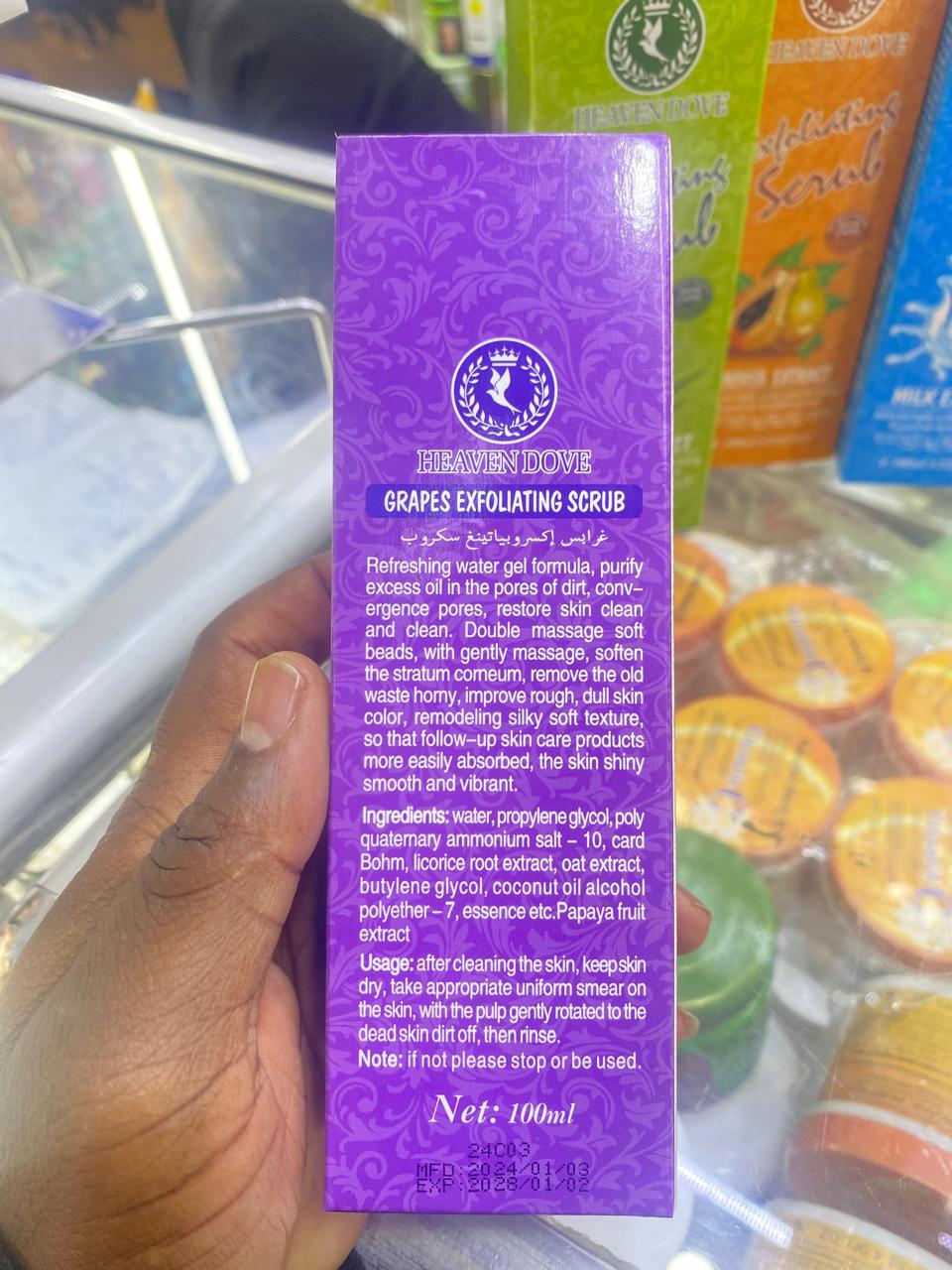 HEAVEN DOVE EXFOLIATING SCRUB 100ML