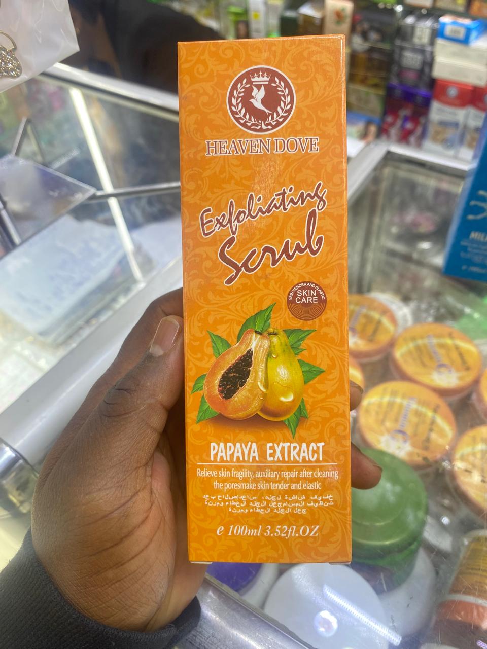 HEAVEN DOVE EXFOLIATING SCRUB PAPAYA EXTRACT 100ML