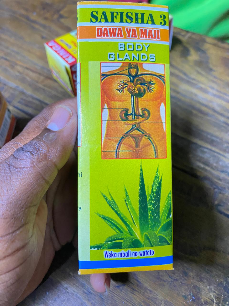 SAFISHA 3 DAWA YA MAJI FOR DIGESTIVE ORGANS, SKIN ORGAN, TIBA ASILIA, BODY GLANDS, EXCRETORY ORGANS 100ML