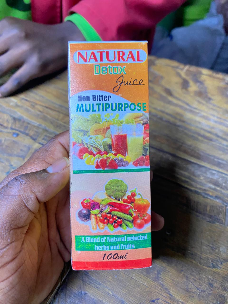NATURAL
Detox
Juice
Non Bitter MULTIPURPOSE A Blend of Natural selected herbs and fruits 100ml