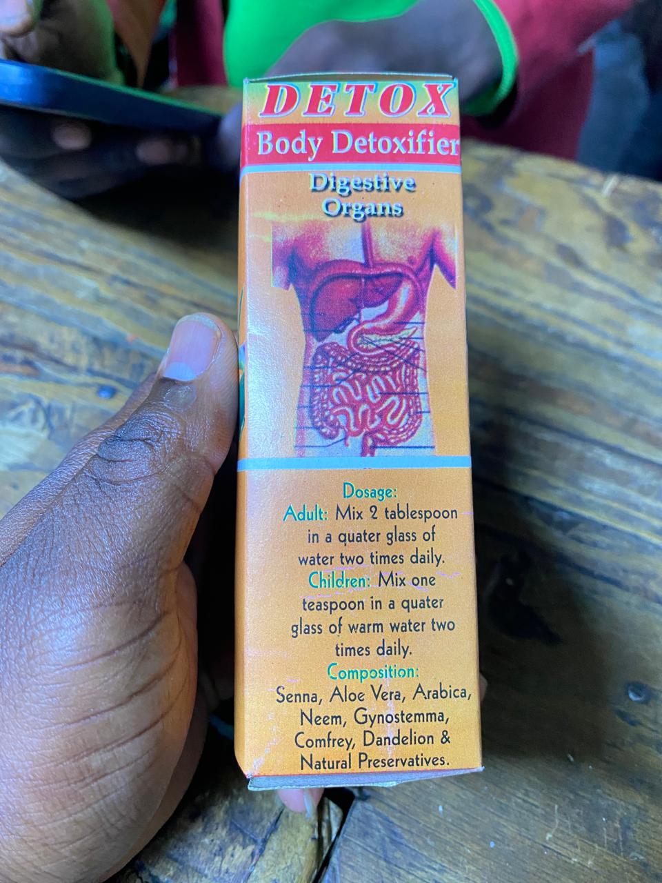 DETOX Body Detoxifier Selected Natural and Tropical Herbs essential for body cleansing & Immune boosting 100ML