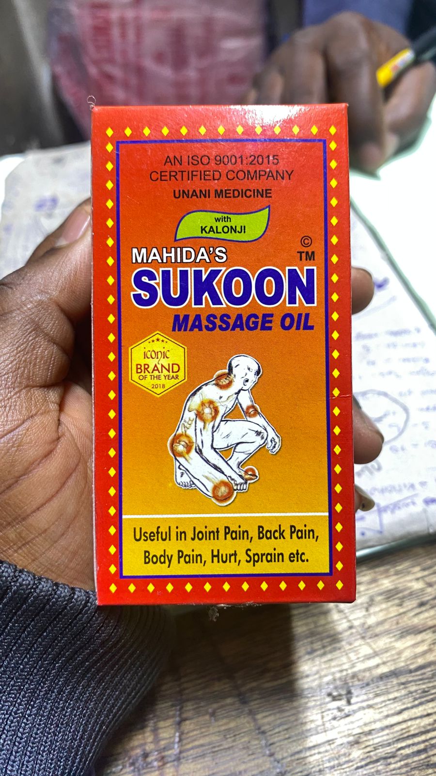 MAHIDA'S SUKOON MASSAGE OIL MAHIDA'S Useful in Joint Pain, Back Pain, Body Pain, Hurt, Sprain etc. 50ML