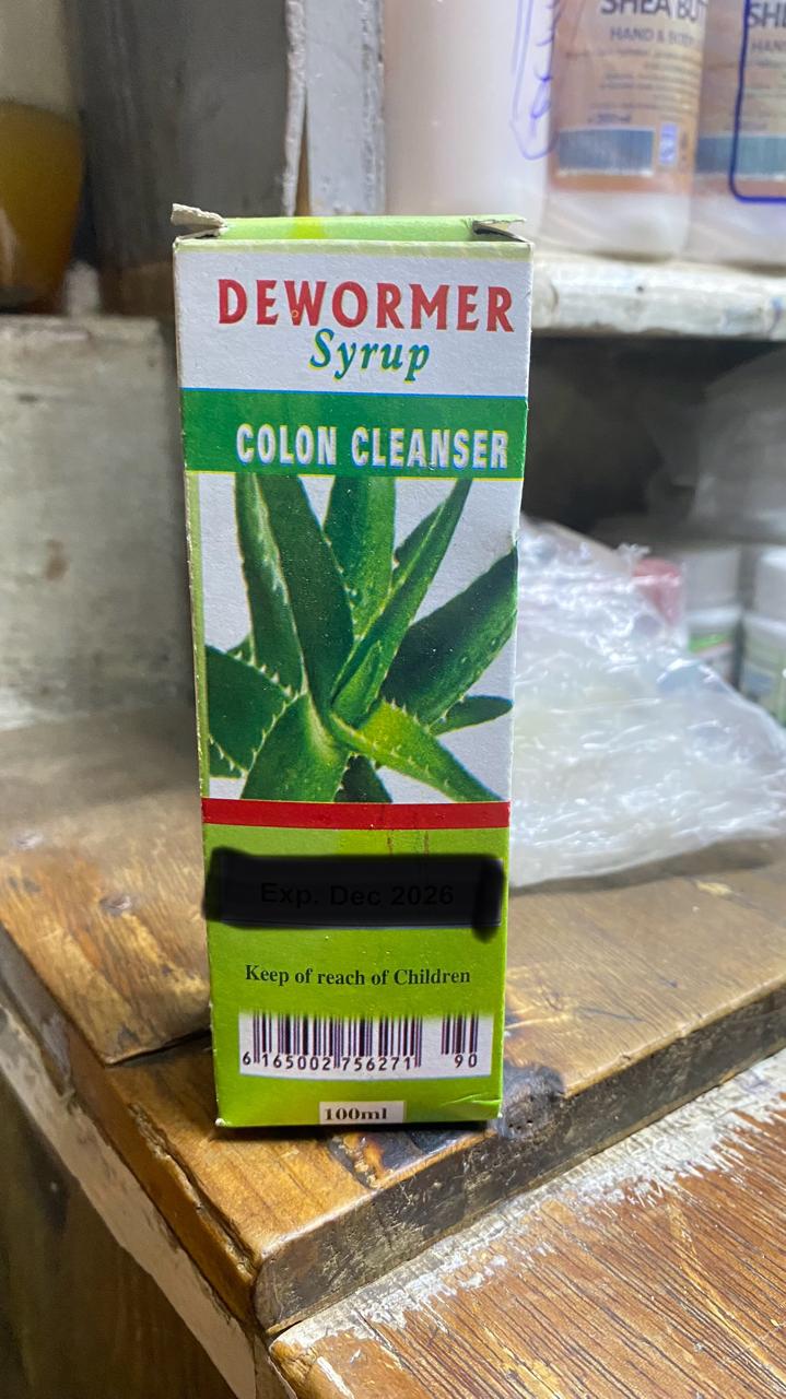 DEWORMER Syrup COLON CLEANSER 100ML