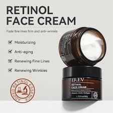 IREV RETINOL FACE CREAM 50G. Moisturizing, anti-aging, removing fine lines and wrinkles