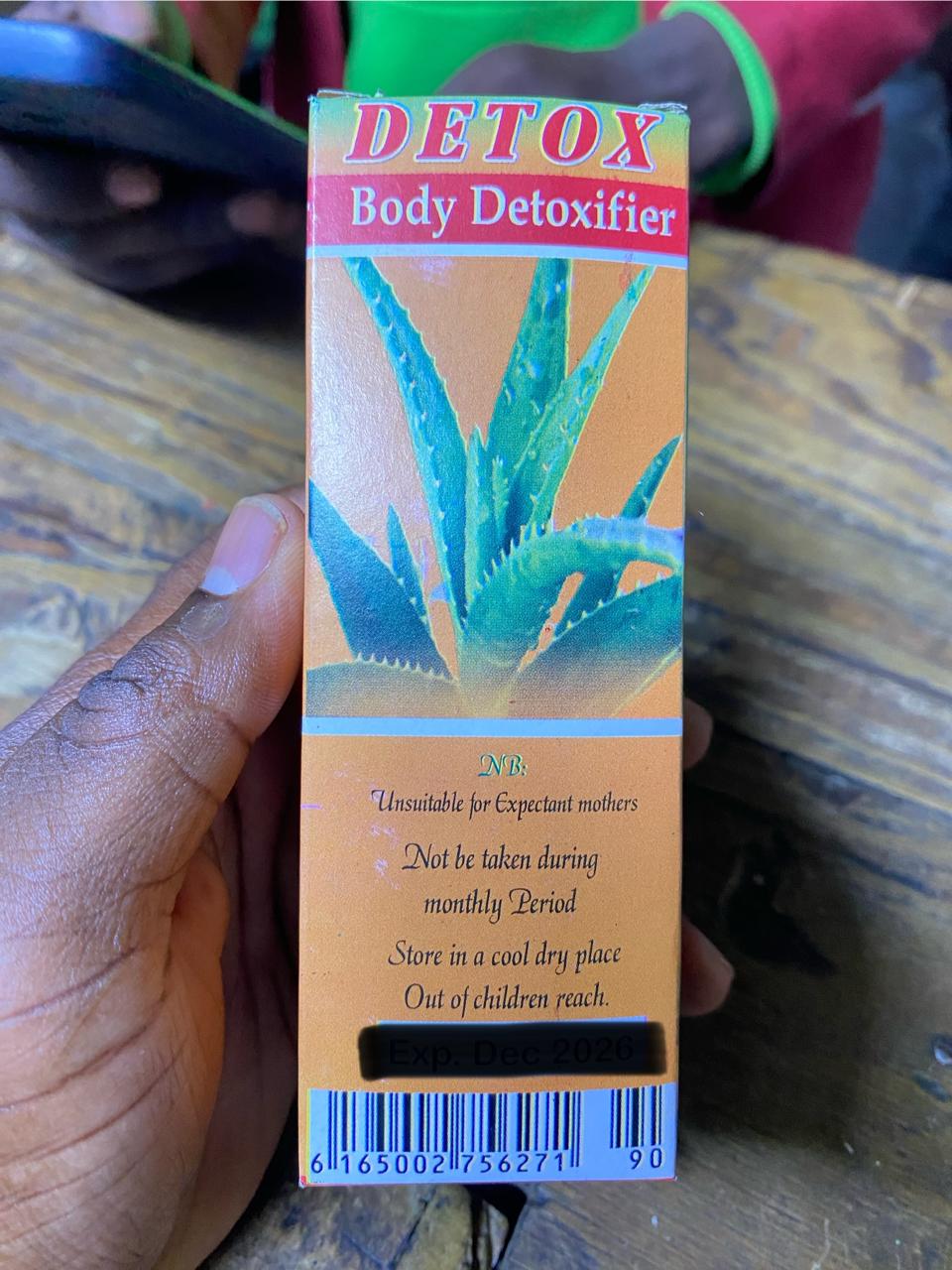 DETOX Body Detoxifier Selected Natural and Tropical Herbs essential for body cleansing & Immune boosting 100ML