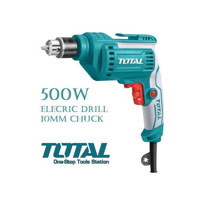 TOTAL 500W ELECTRIC Corded DRILL 10MM CHUCK WITH VARIABLE SPEED 220V