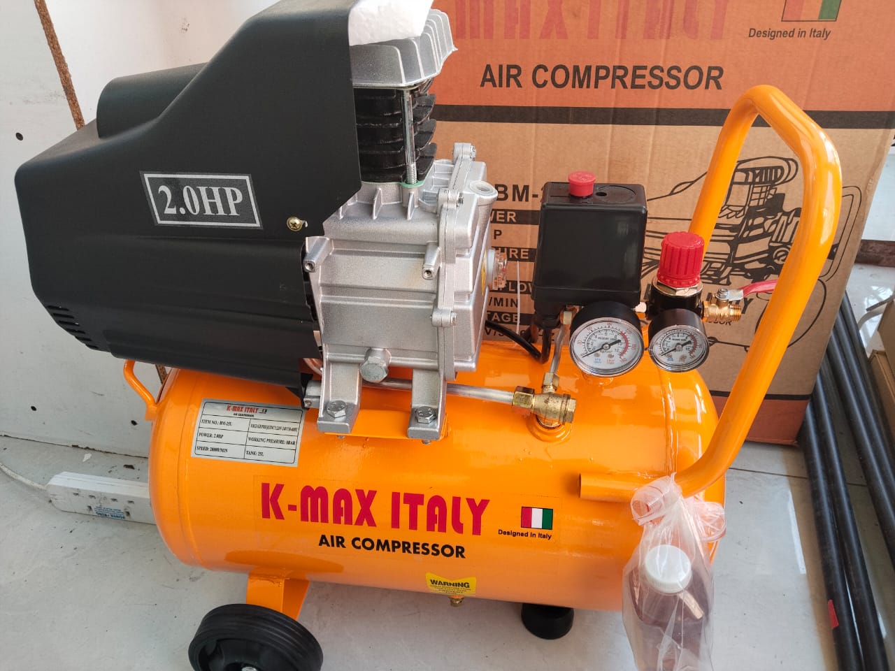 k max Industrial Electric Compressor 25 Litres For Painting & Vehicle Tire Air Filling