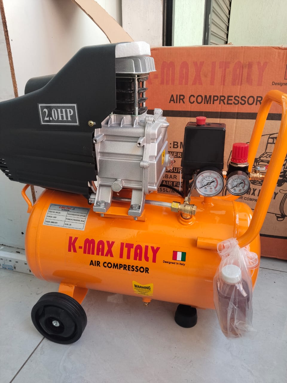 k max Industrial Electric Compressor 25 Litres For Painting & Vehicle Tire Air Filling