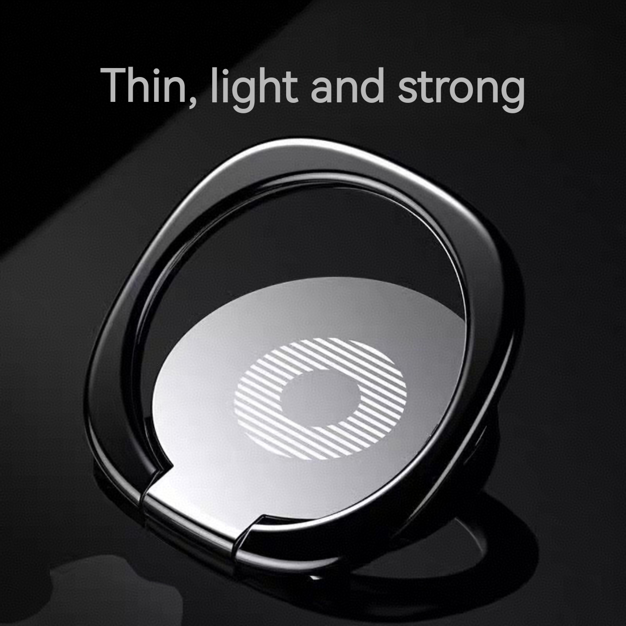 Metal ultra-thin mobile phone buckle, finger ring buckle holder, mobile phone case holder, ultra-thin multi-functional lazy desktop support frame, 360-degree rotation, invisible, portable, compact