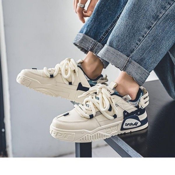 Men Shopping Commuting Leisure Small White Board Shoes Students Niche Original Sports Shoes Skateboarding