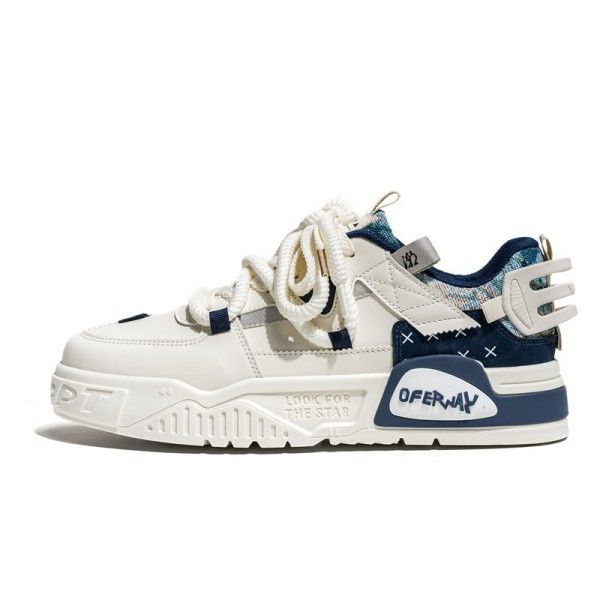 Men Shopping Commuting Leisure Small White Board Shoes Students Niche Original Sports Shoes Skateboarding