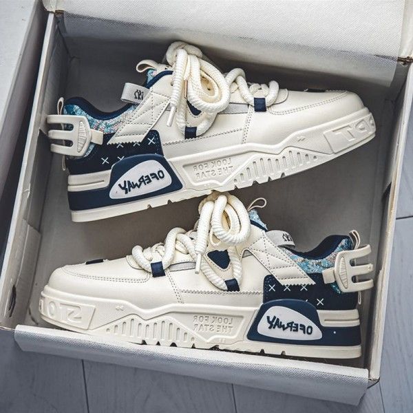 Men Shopping Commuting Leisure Small White Board Shoes Students Niche Original Sports Shoes Skateboarding